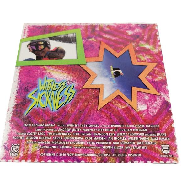Witness the Sickness Snowboarding DVD Flow 2010 Extreme Sports Scotty Lago NEW - Picture 2 of 6